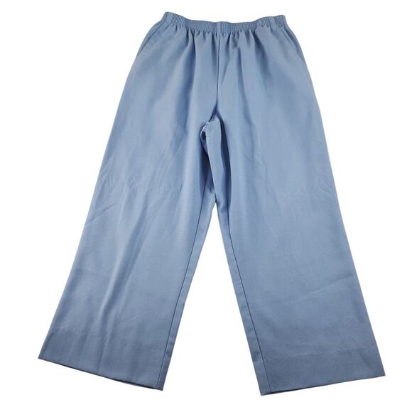 Alfred Dunner Pants Womens 12 Lot of 3 Gray Blue Purple Pull On Dress Elastic - Picture 6 of 16